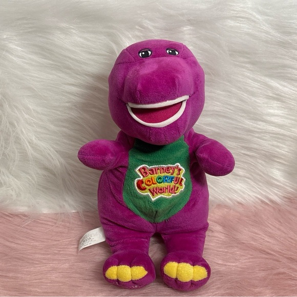 Barney’s 9” World Purple Dinosaur Plush Stuffed Signs I Love you song. 2015 - Picture 3 of 8